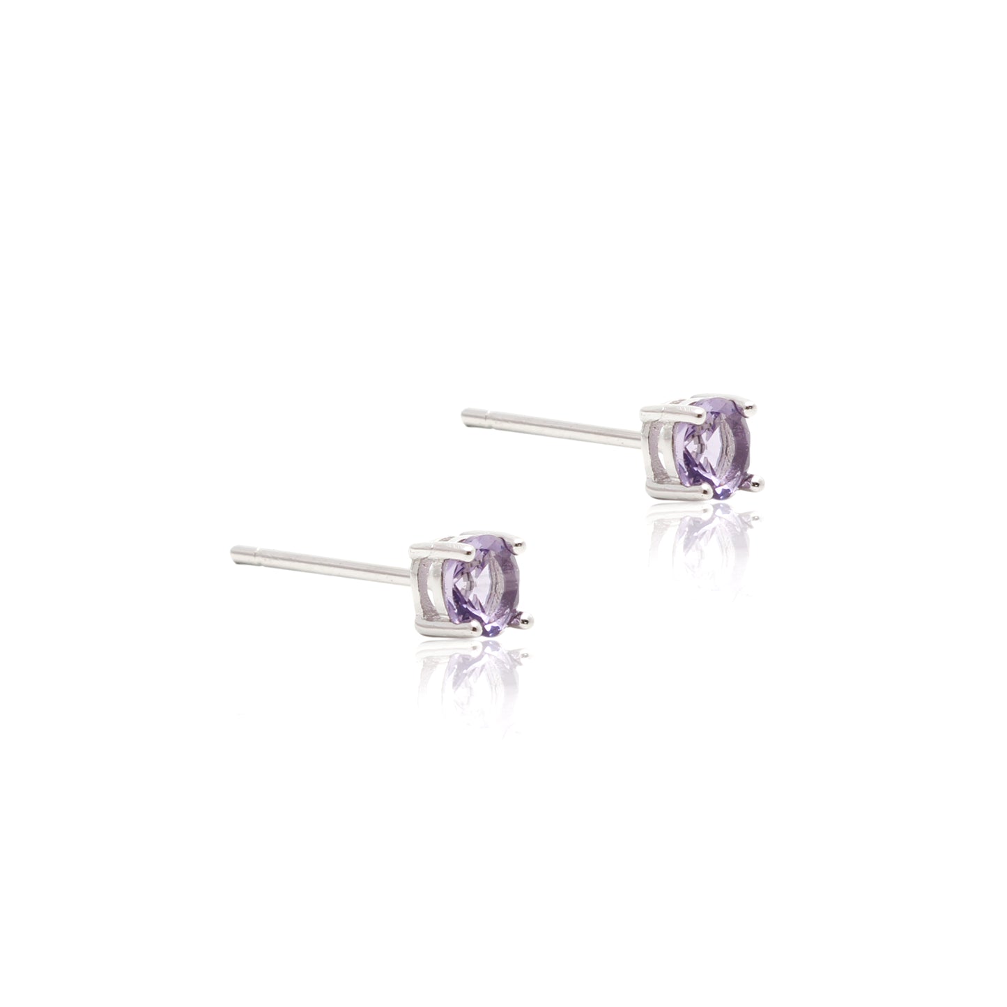 Purple Love Stud Earrings