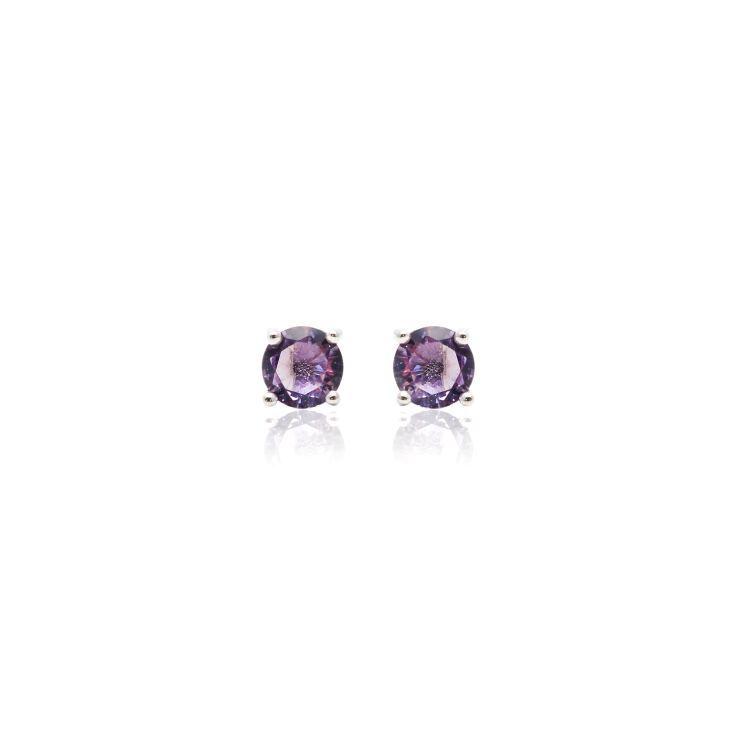 Purple Love Stud Earrings