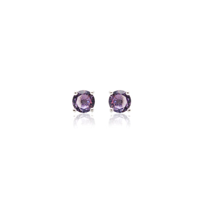 Purple Love Stud Earrings