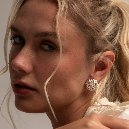 Floral Bouquet Stud Earrings