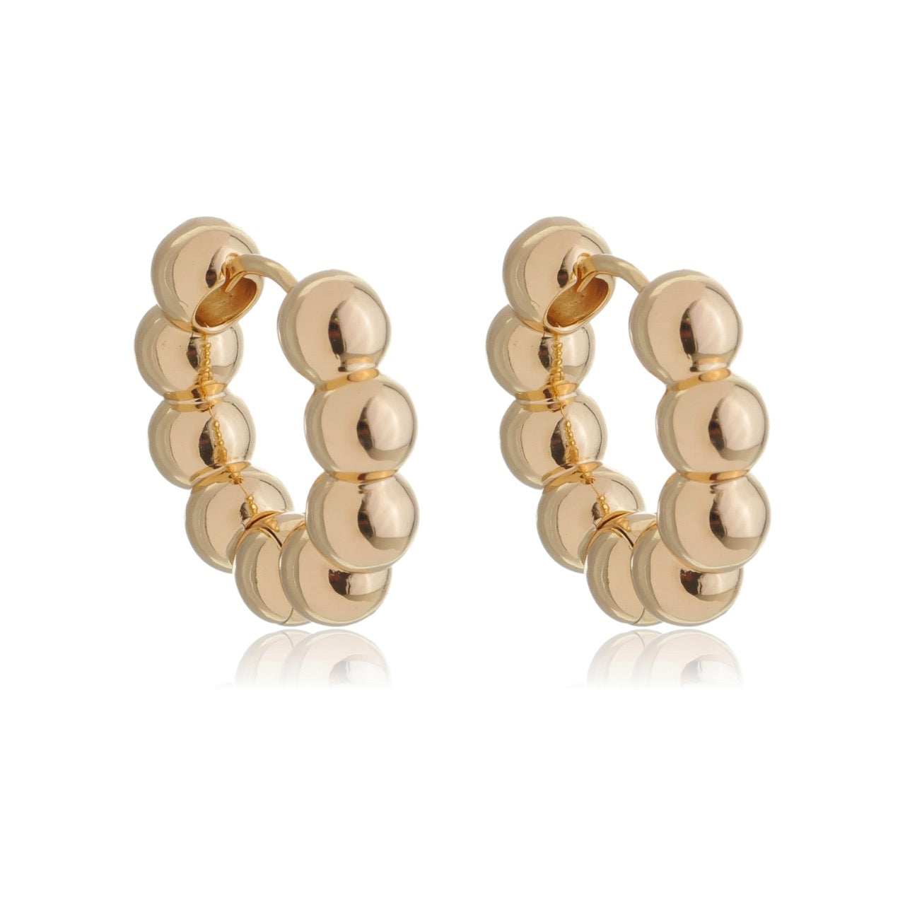 Bubble Gold Hoops Medium Size