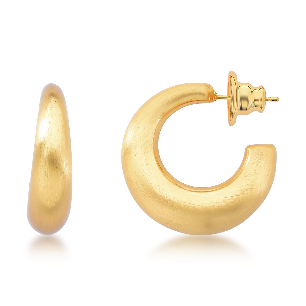 Slim Gold Medium Hoops