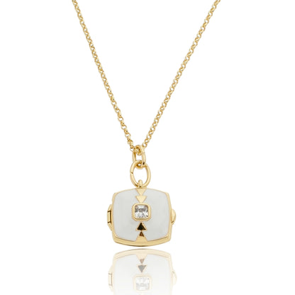 Square Love Locket Necklace