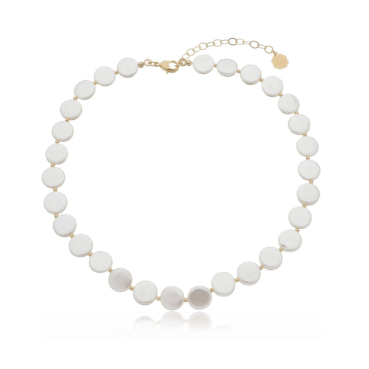 The Mother of Pearls Full Moon Necklace