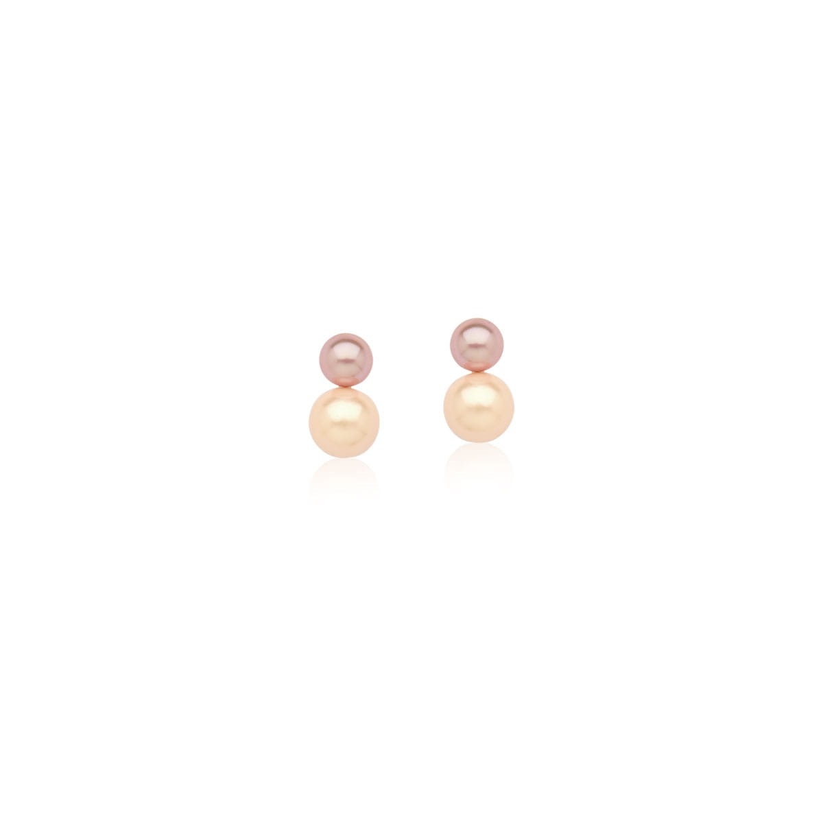 Bubble Fresh Duble Pearls Earrings